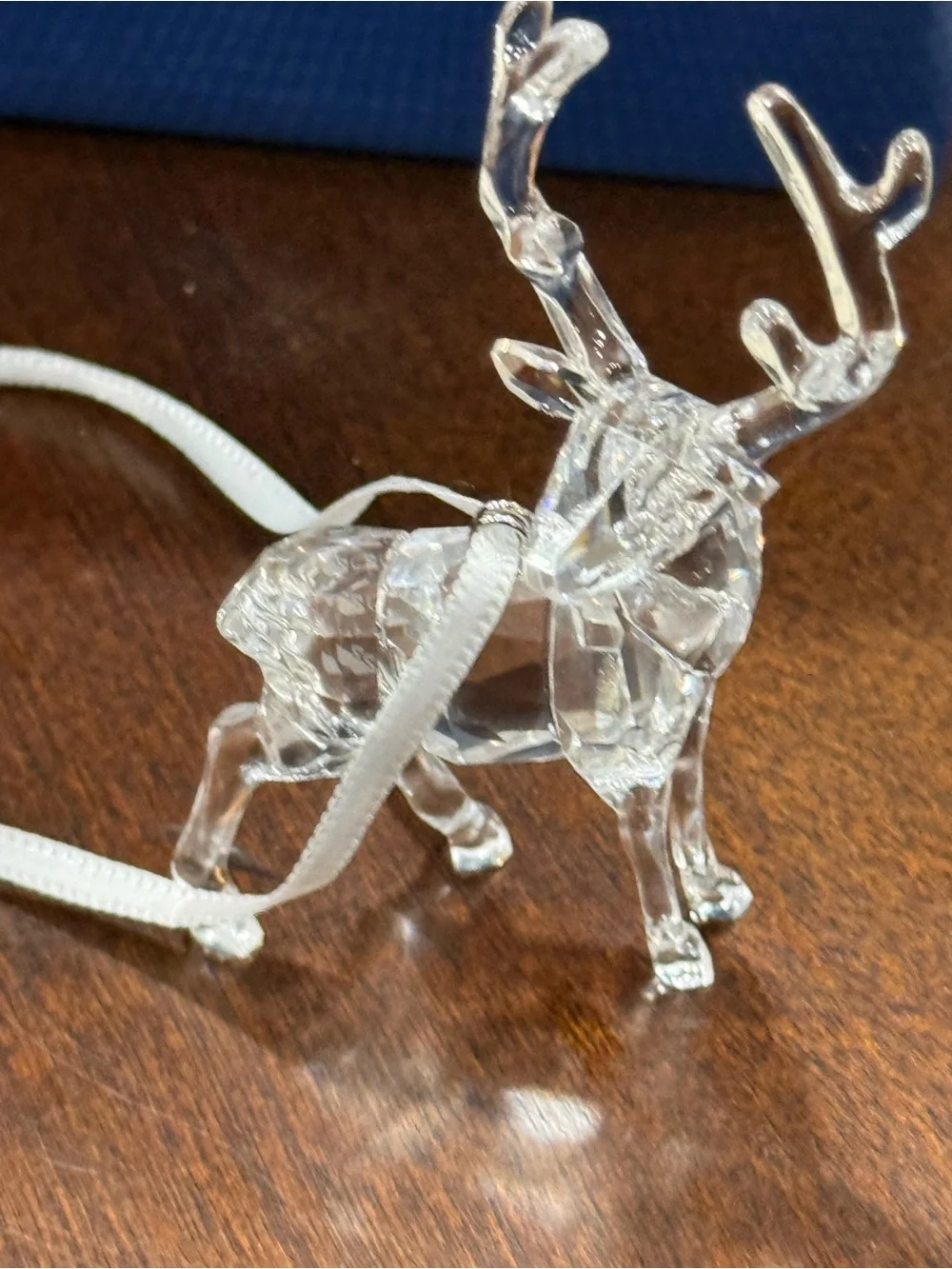 Swarovski Clear Crystal Reindeer Ornament